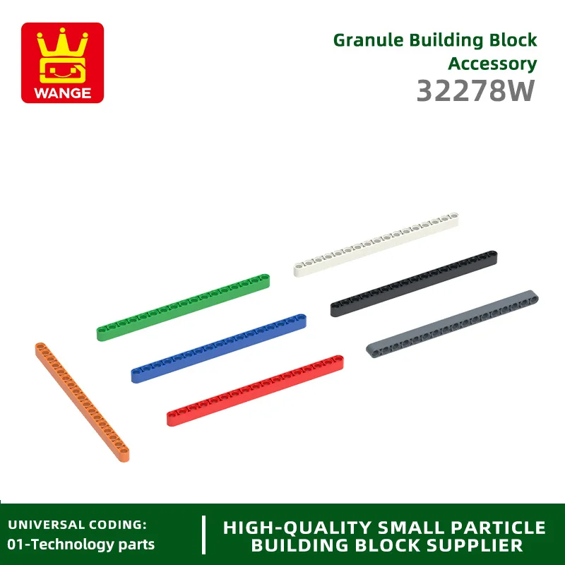 Wange 32278W 100g 1x17 Holes Liftarm Block Moc Color Accessories Compatible with Brick DIY Spare Parts Toy Gift
