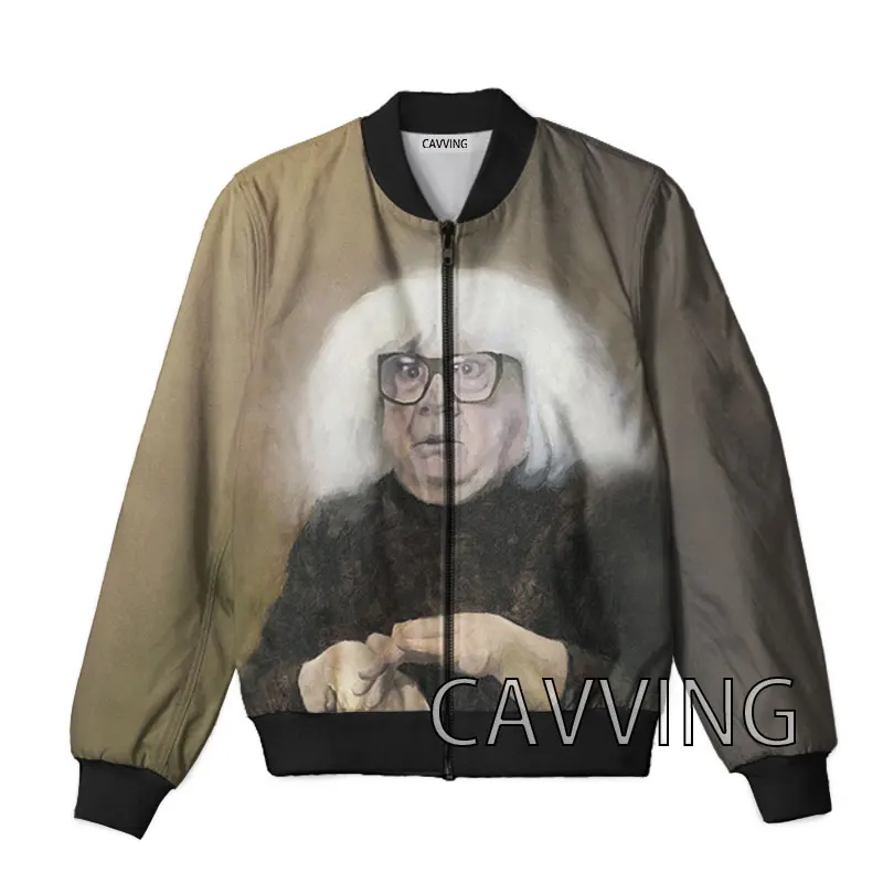 

New Fashion Women/Men's 3D Print Danny Devito Zipper Bomber Jackets Men Overcoat Mens Coat Zip Up Jackets