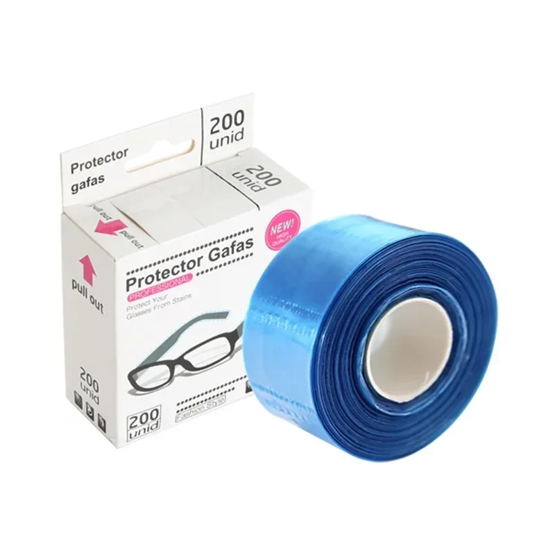 200ps/Box Disposable Glasses Leg Sleeves Cover Hairdressing DIY Barber Hair Coloring Styling Tool Eyeglasses Protector Accessory