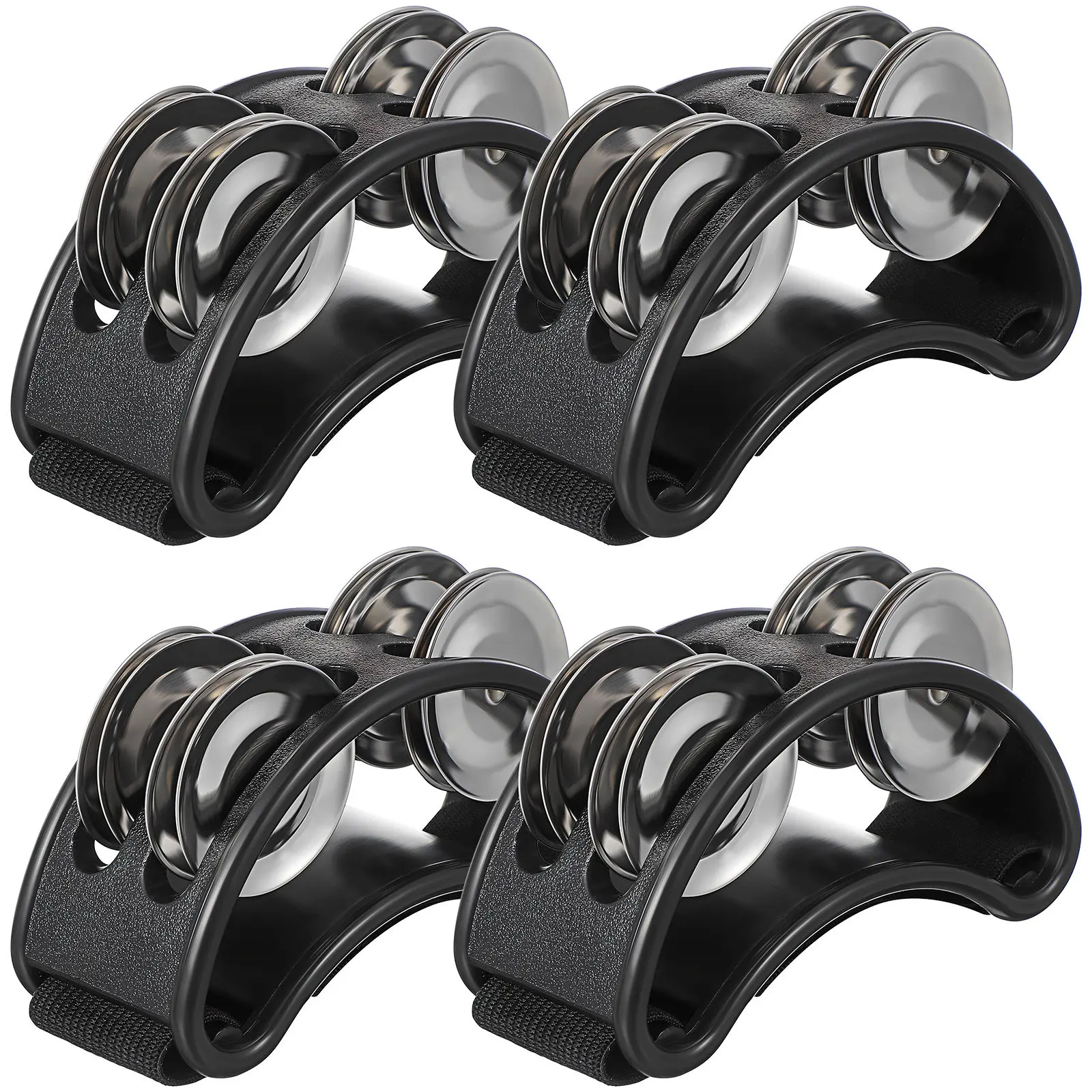 

Набор из 4-х многорядных тамбуринов-шейкеров для ног, ударные музыкальные инструменты для взрослых и детей, для музыкальных вечеринок и выступлений