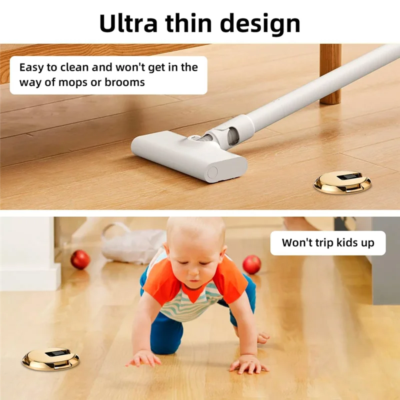 BON-Tope de puerta mecánico, Tope de puerta sin clavos, abrazadera de puerta, Tope de suelo, Tope de puerta, herrajes para puertas de muebles