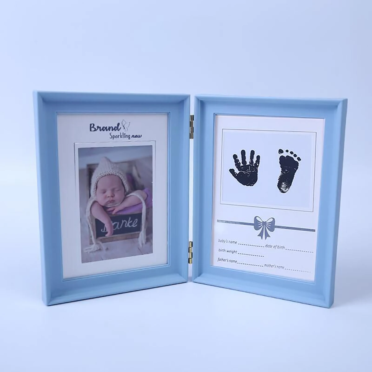 Commemorative frame Baby one month one hundred days old hand footprints one year old birthday commemorative custom photo frame