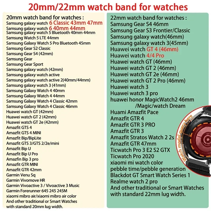 20mm 22mm Watch Strap for Samsung Galaxy Watch 6 5 4 3 Classic 47mm 43mm Pro 45mm 40mm 44mm Silicon Bracelet Huawei GT/3/2 Band image 6