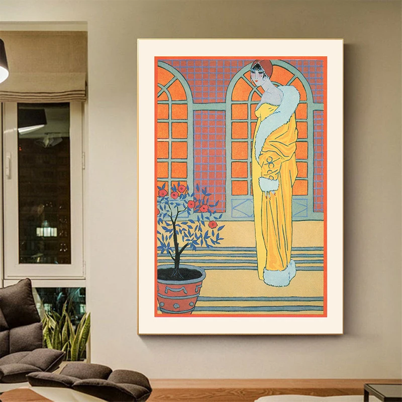 Vintage Fransız Deco Sanatı İl - Vintage Vogue Fashion Poster incelemesi ve fiyatı