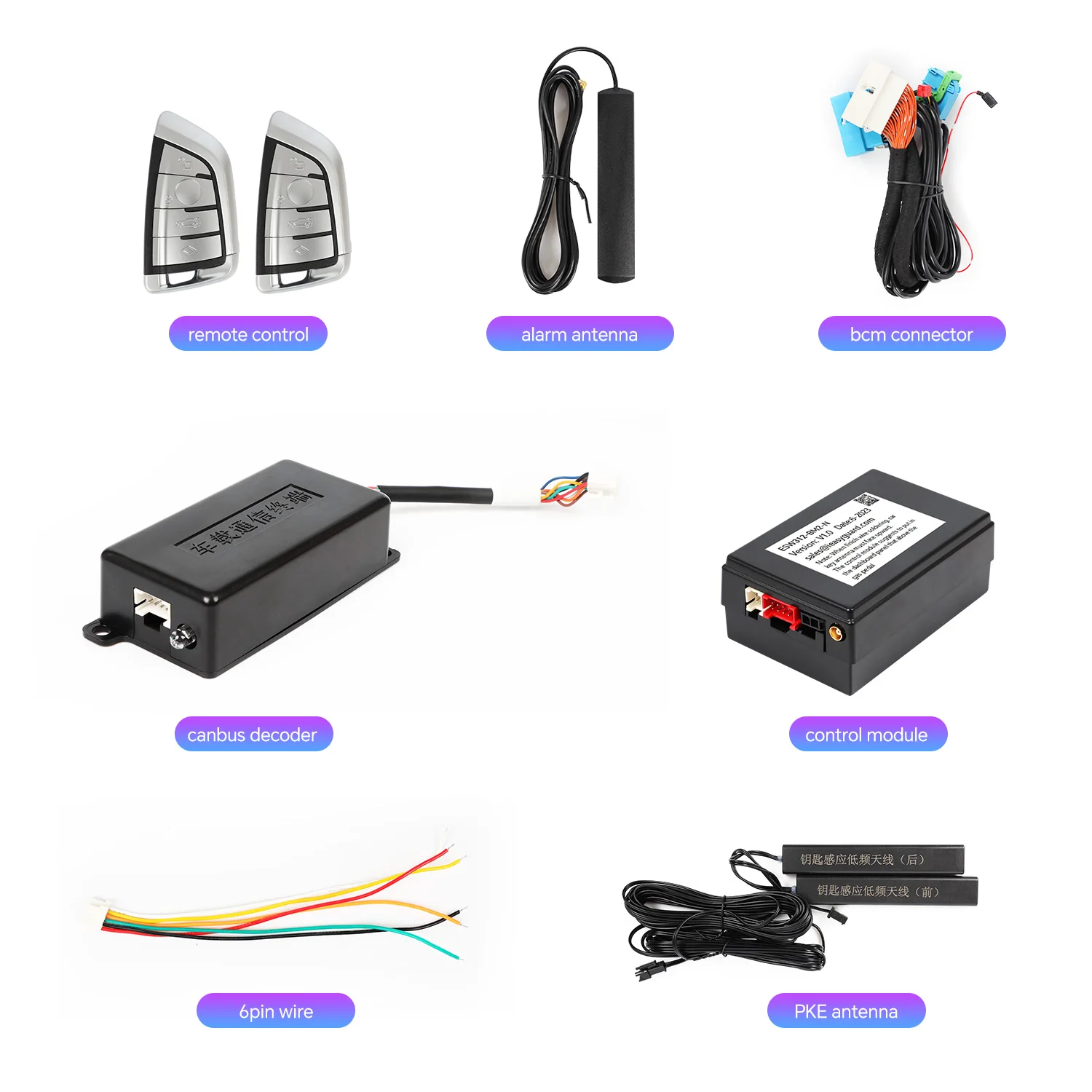 EASYGUARD Smart Key replacement Keyless entry system for BMW with factory OEM push start button & comfort access