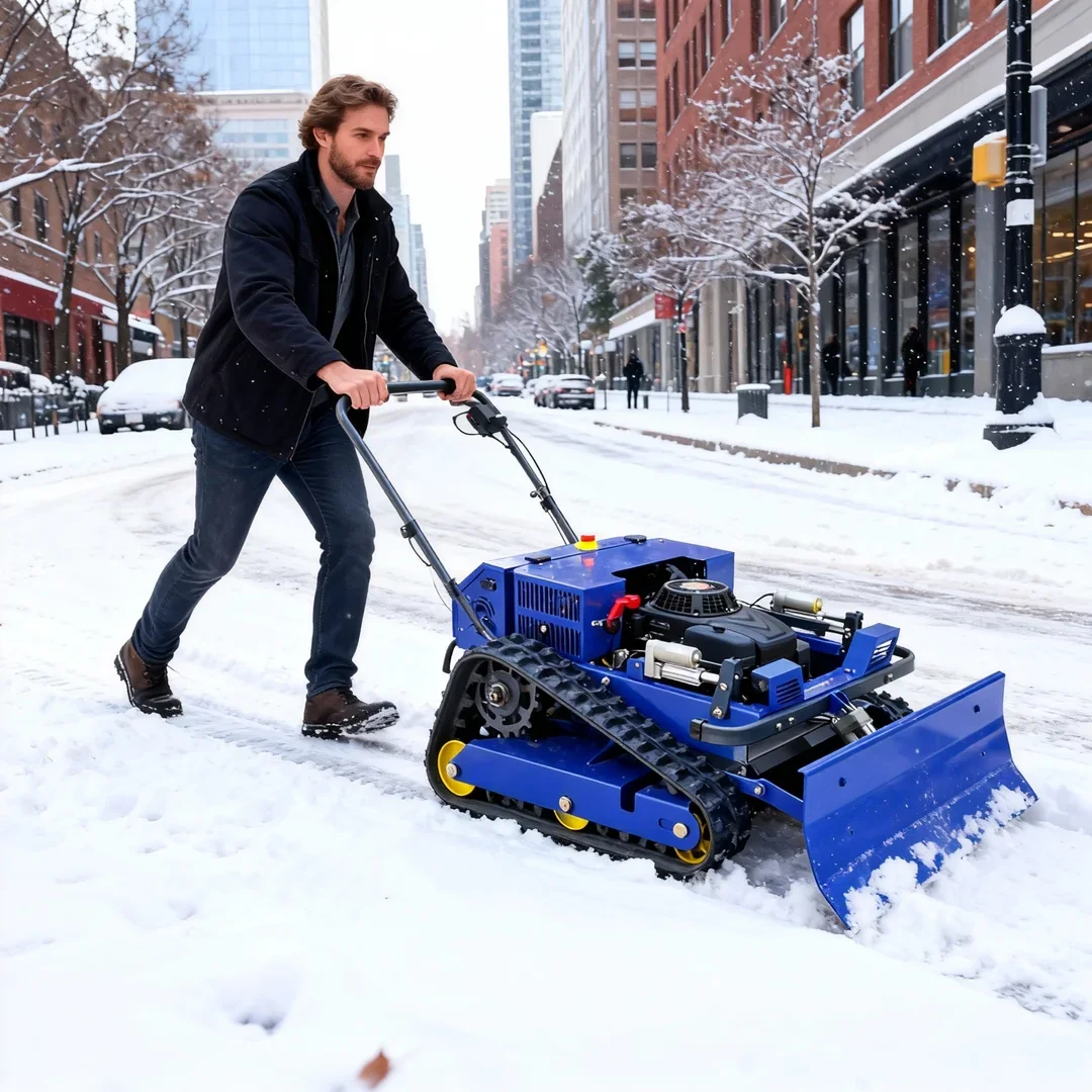 Customized Remote Control Automatic Lawn Mower - Crawler Commercial Grass Cutting Machine for Winter Snow Removal