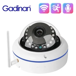 Gadinan-와이파이 2.8mm 와이드 앵글 Iens 보안 IP 카메라 오디오, 5MP 파손 방지 및 방수 돔 금속 비디오 감시 iCSee