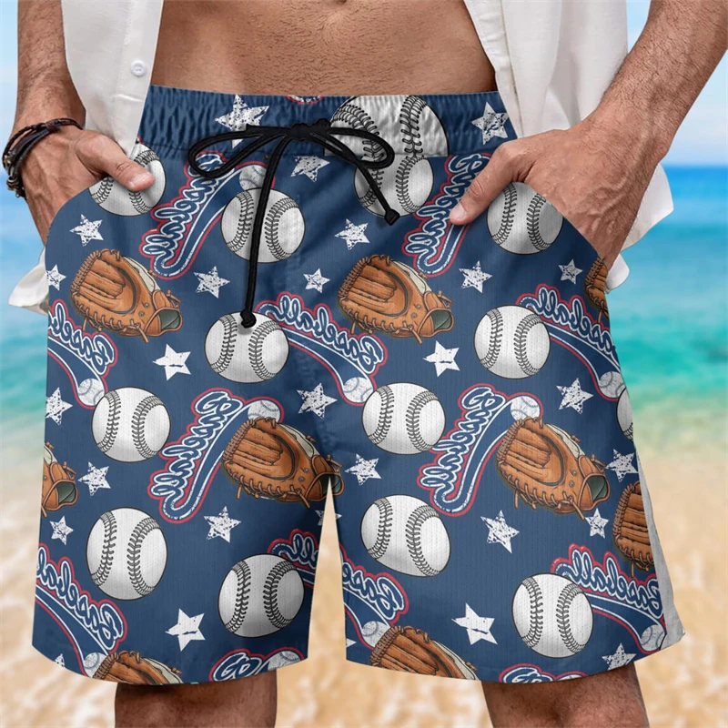 Honkbalteam Korte Broek Voor Mannen Kleding Mode Basis Balclub Sport Strandshort Casual Heren Zwembroek Hawaiiaanse Boardshorts