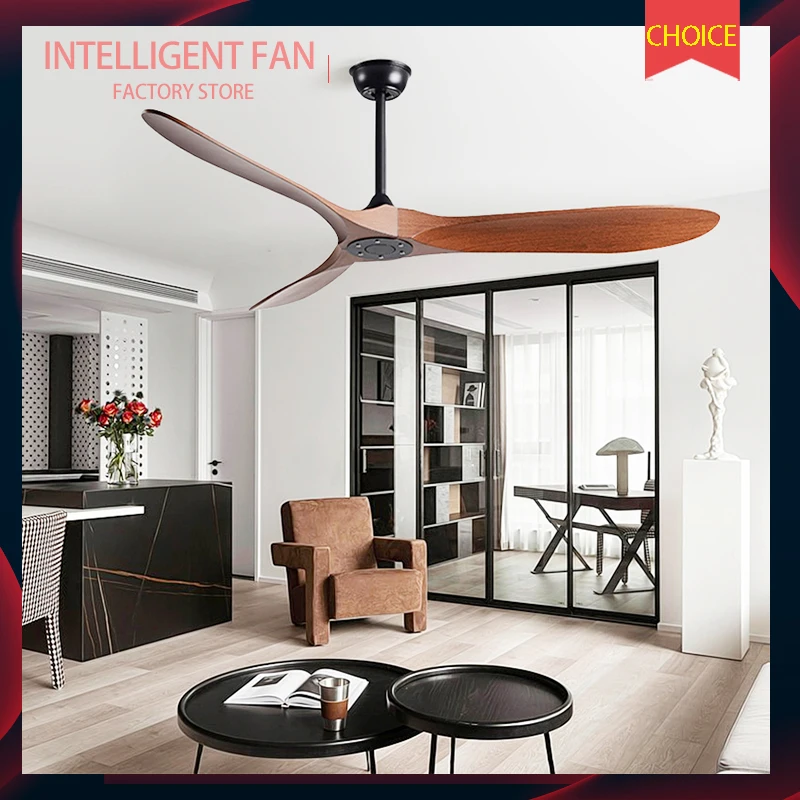 

36/42/52/60 Inch Ceiling Fan Without Lamp Modern Industrial Style Strong Winds DC Remote Control Electric Fan 110V 220V Motor