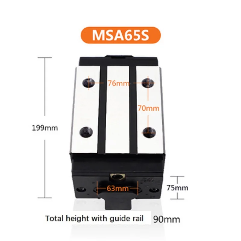 

MSA65S Linear Slide Linear Plain Bearing Unit Low Price and Heavy Duty Ball Rail Linear Guide Rail