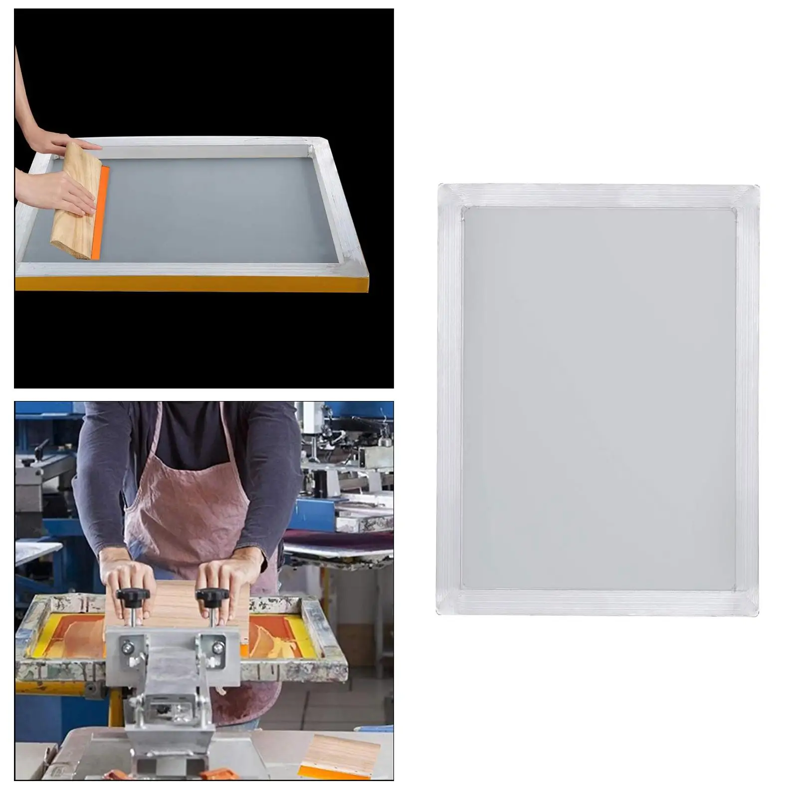 110 White Mesh Aluminum Silk Screen Printing Frame Print Kit DIY T-Shirt