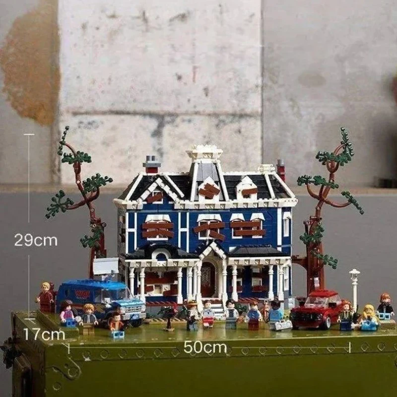 

Новинка 2026: Конструктор MOC по мотивам научно-фантастического сериала «Дом Крила» (Stranger Things), архитектурный набор для города, 11370, строительные блоки, детские игрушки, подарок