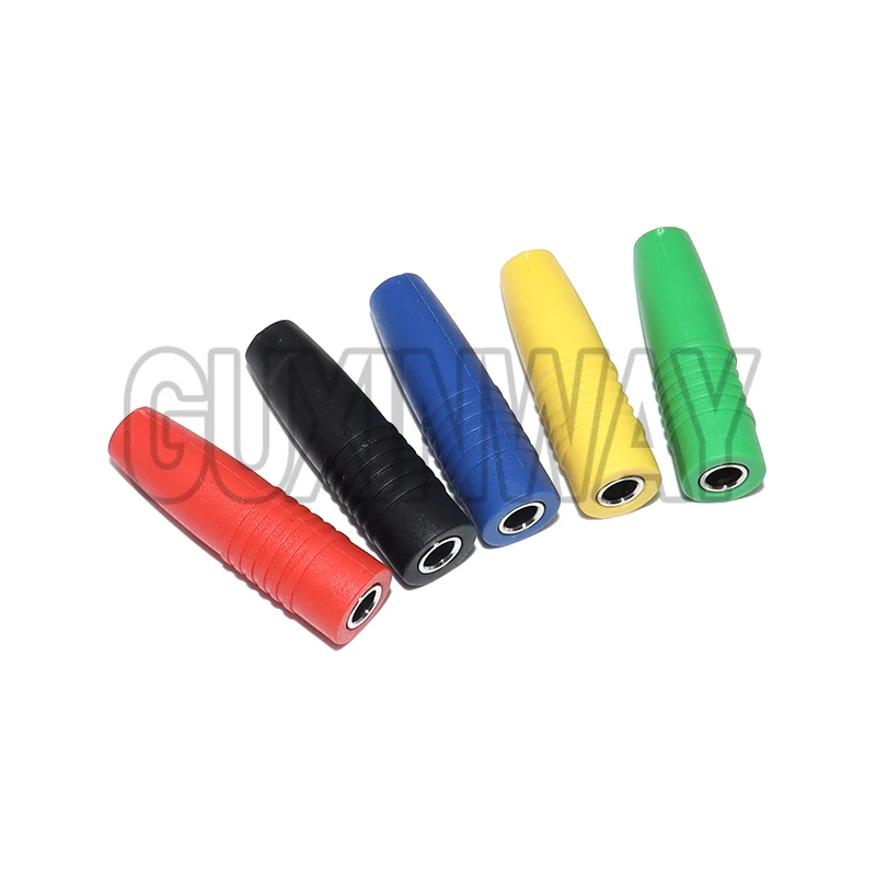 10 قطعة محول تمديد معزول الموز التوصيل المقرنة موصل 4 مللي متر الموز المقبس أنثى