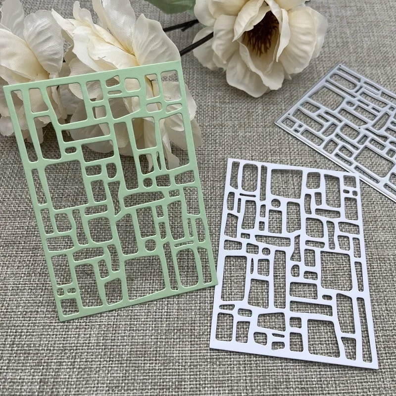 

Прямоугольная рамка для декоративной вырезки из металла, трафареты для скрапбукинга, декоративное тиснение, шаблон для вырезания, форма для рукоделия