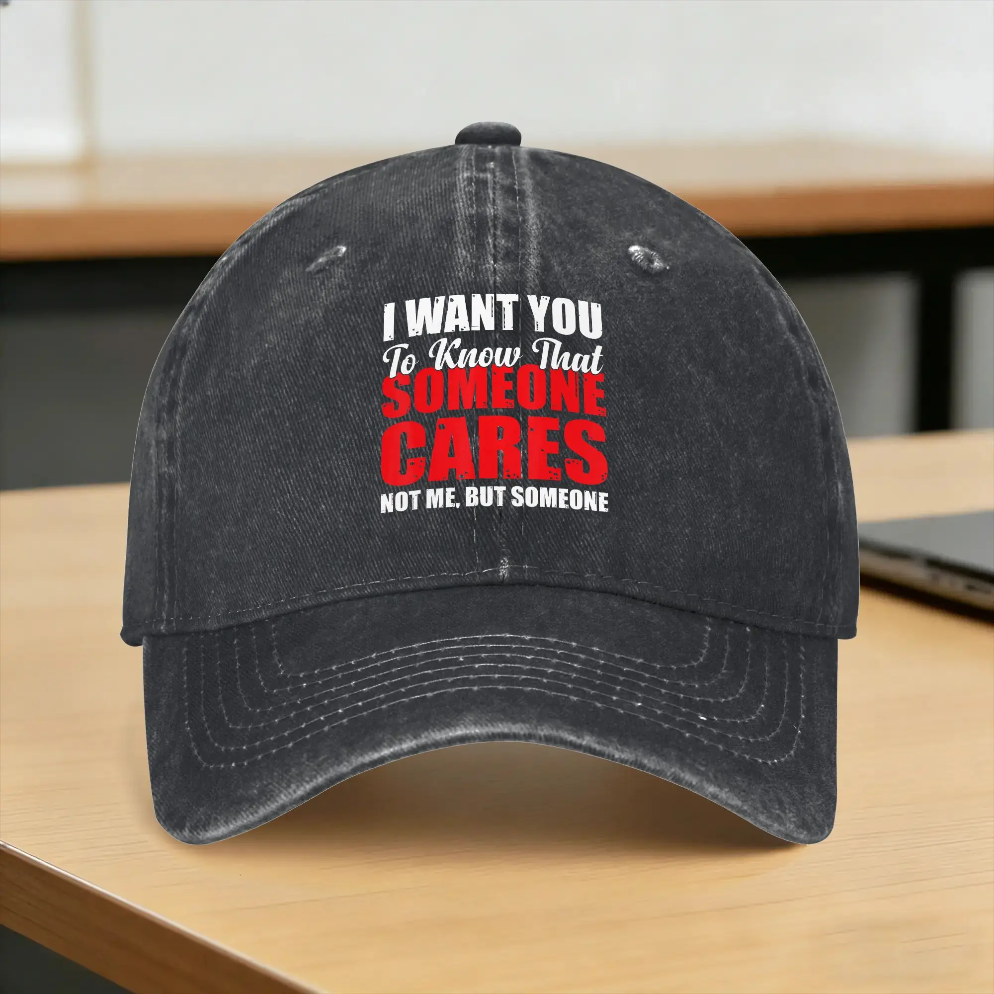 I Want You to Know That Someone Cares Not Me Sarcastic Casual Baseball Cap For Couple Women Spring  Kpop Rock Hip Hop Hats