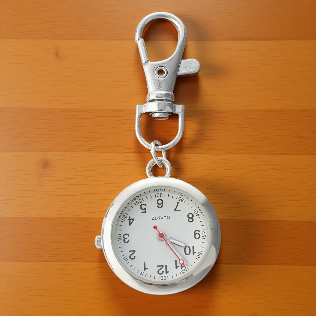 1 قطعة ساعة جيب ممرضة الفولاذ المقاوم للصدأ معدن كوارتز المفاتيح خمر فوب ساعة قلادة طبية ديكور جيب كيرينغ #6