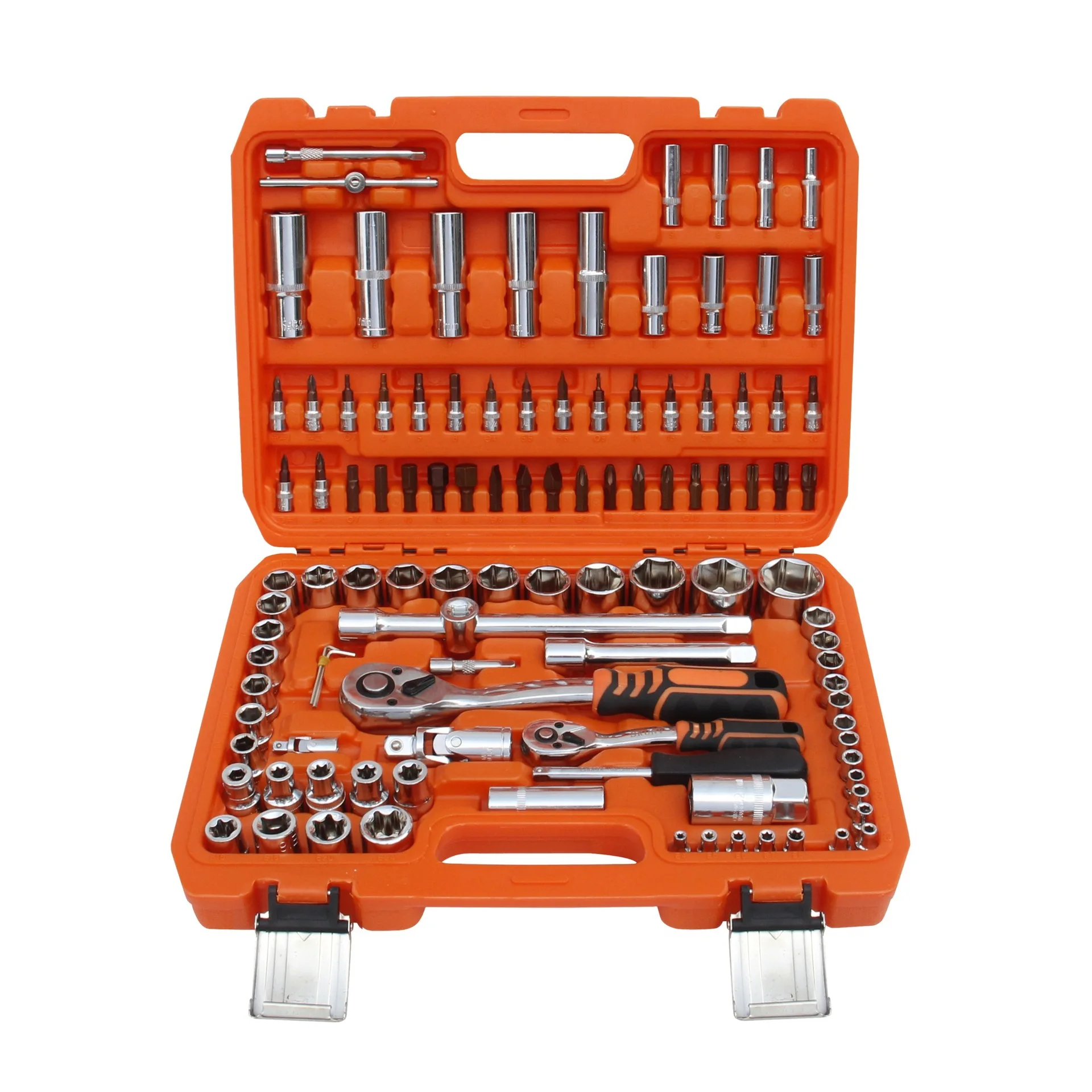 

Auto Repair Kit Series 121-piece toolbox set 50BV material s2 Spline screwdriver high-grade plastic box machine repair tool box