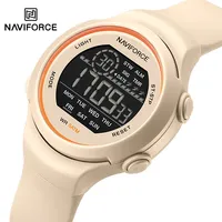 NAVIFORCE NF7119 Women LCD Digital Display Casual  Silicone Band Waterproof Day and Date Sport Electronic Wristwatch