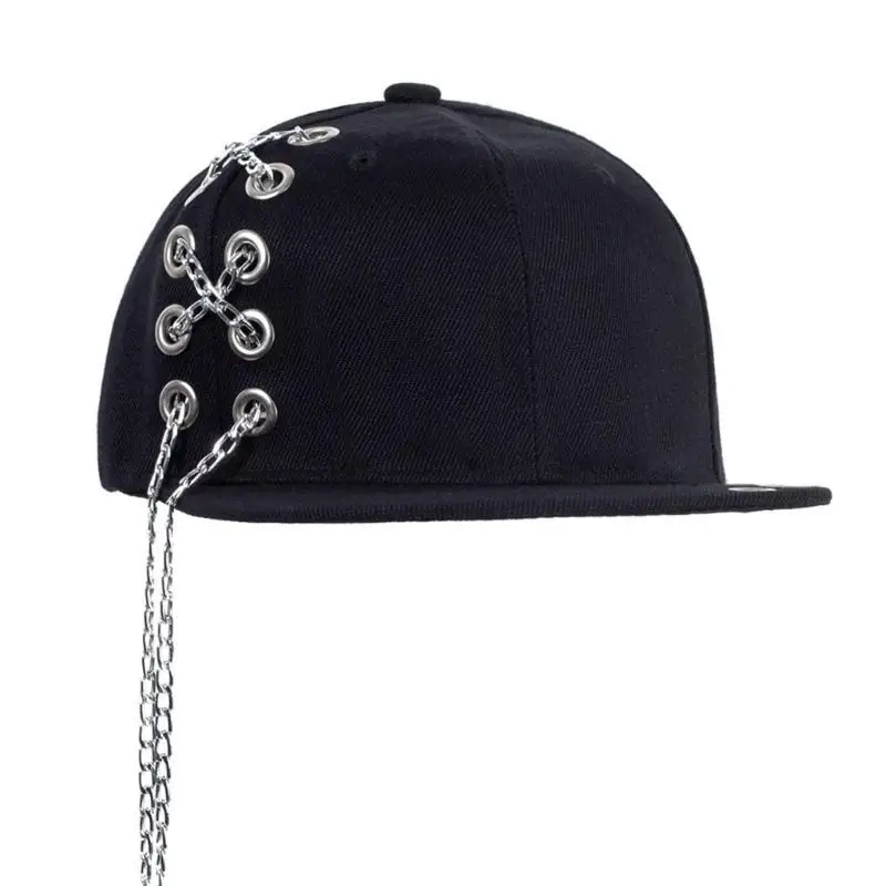 

652F Woman Men Alloy Pendant Baseball Cap Adult Adjustable Cap Gathering Teens Eye-catching Hat for Outdoor Sports
