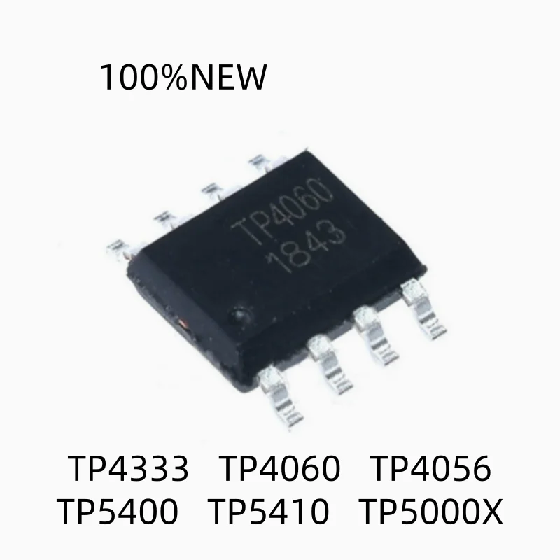 (20Pcs) 100% New Tp4333 Tp4060 Tp4056 Tp5400 Tp5410 Tp5000X Sop-8 Charger Power Chip Ic