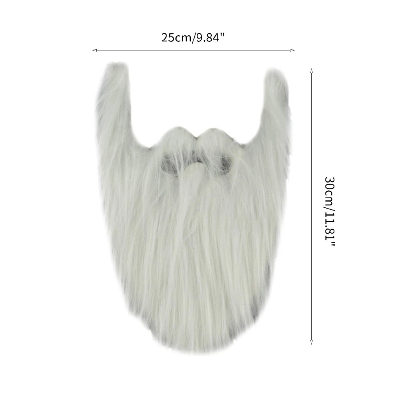 Halloween Party Fake Beard,Funny Fake Mustache Beard for Cosplay Supplies, Realistic False Drop shipping