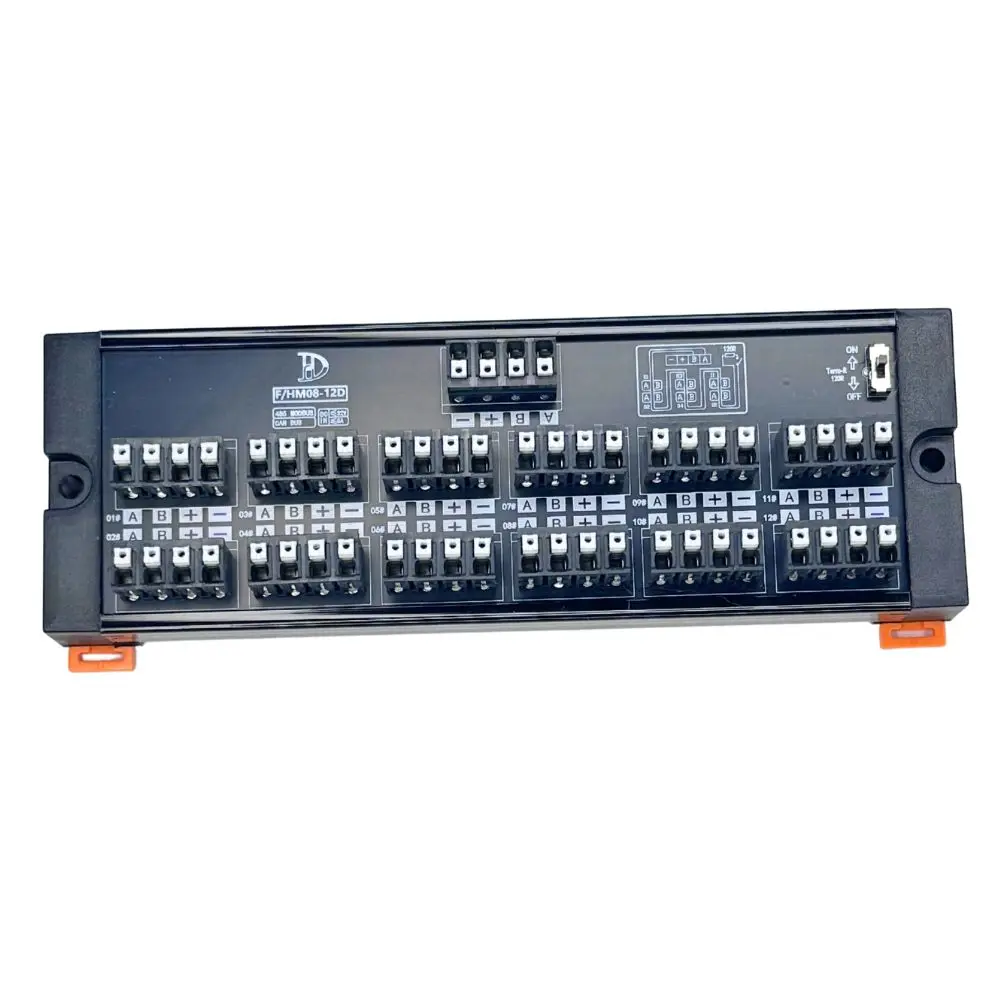 DIN Rail Mount 4-Input Multi-Output Terminal connector RS485 Signal Distribution Module