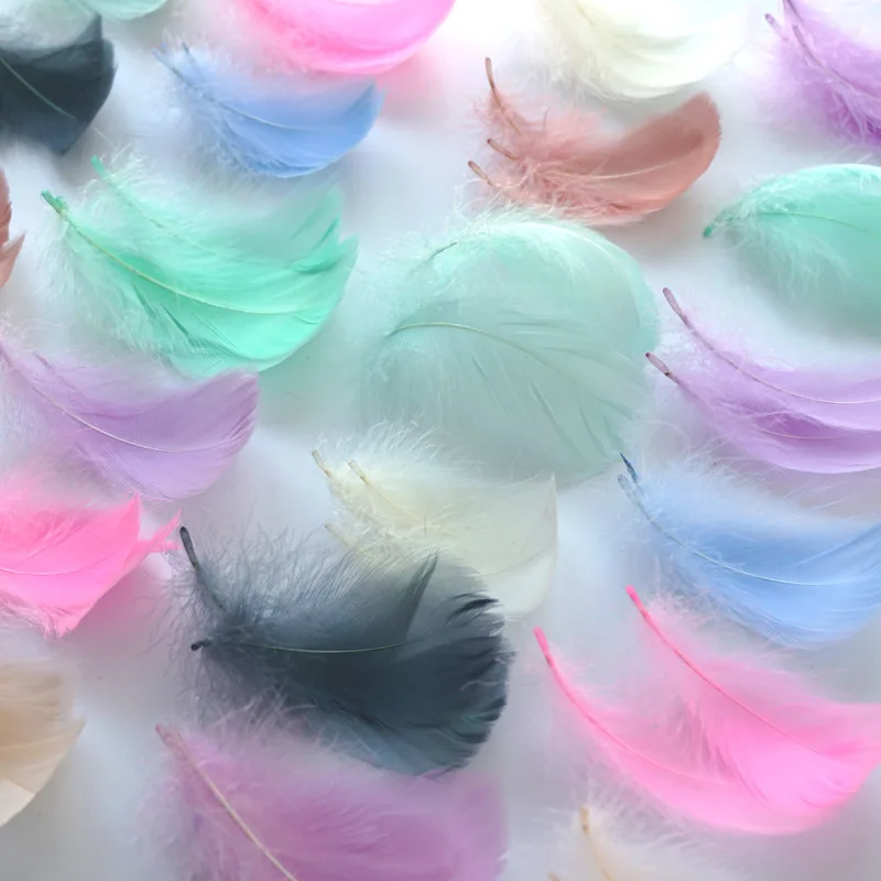 

100/200 шт. гусиные перья 5-8 см, лебединые шлейфы для поделок, свадебная вечеринка, аксессуары для рукоделия, украшение «Ловец снов»