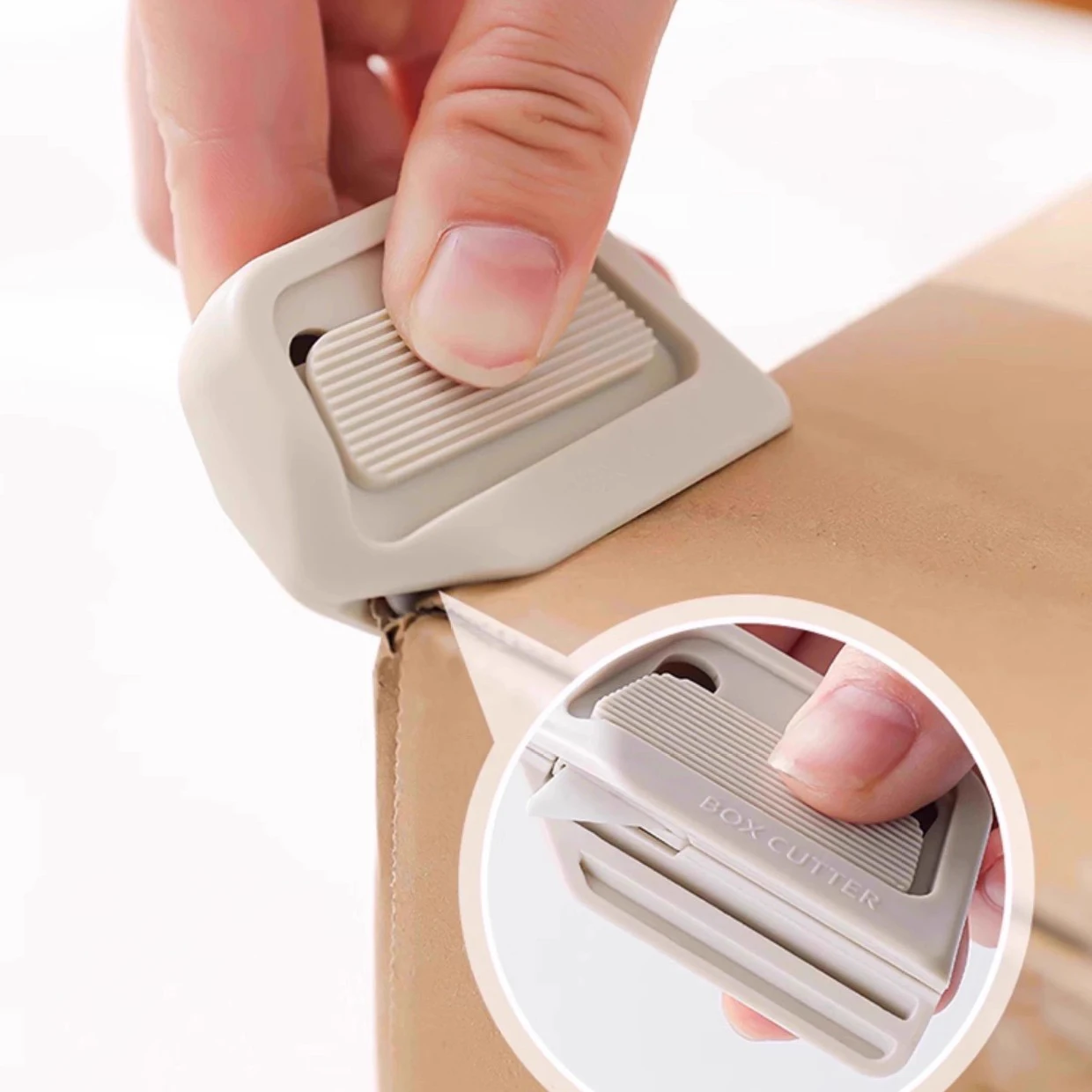 قطعة واحدة من قاطع صندوق السيراميك المغناطيسي مع شفرة قابلة للسحب آمنة وفتاحة حروف محمولة للتغليف والسريع