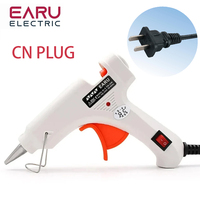 20W Heat Hot Melt Glue Gun Clear Hot Melt Glue Sticks Industrial Mini Thermo Electric Heat DIY Repair Tool  Plug AC 220V