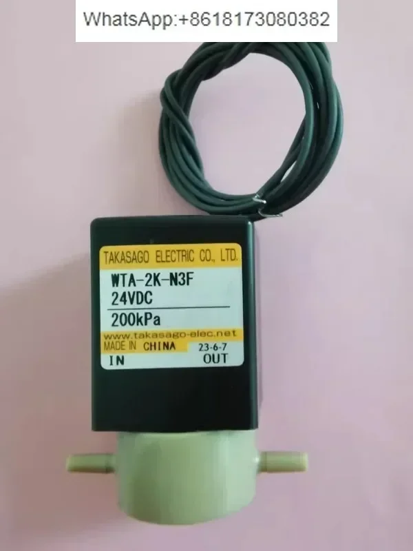 Disinfection low-temperature sterilizer machine accessories liquid addition solenoid valve WTA-2K-N3F DC24