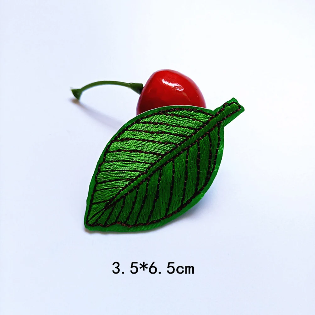

12 Pcs Decorative Patches Leaf Cloth Leaves Embroidery Stickers Multicolor Sewing Applique