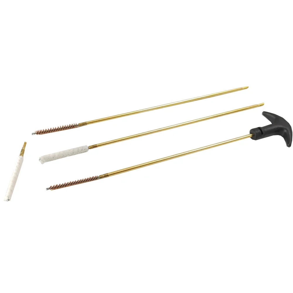 Tactical Barrel Cleaning Kit Tube Cleaner Cotton Brass Bursh 3 Extension Rod Tool Set for Hunting Airsoft 4.5/5.5mm .177 .22 view 5