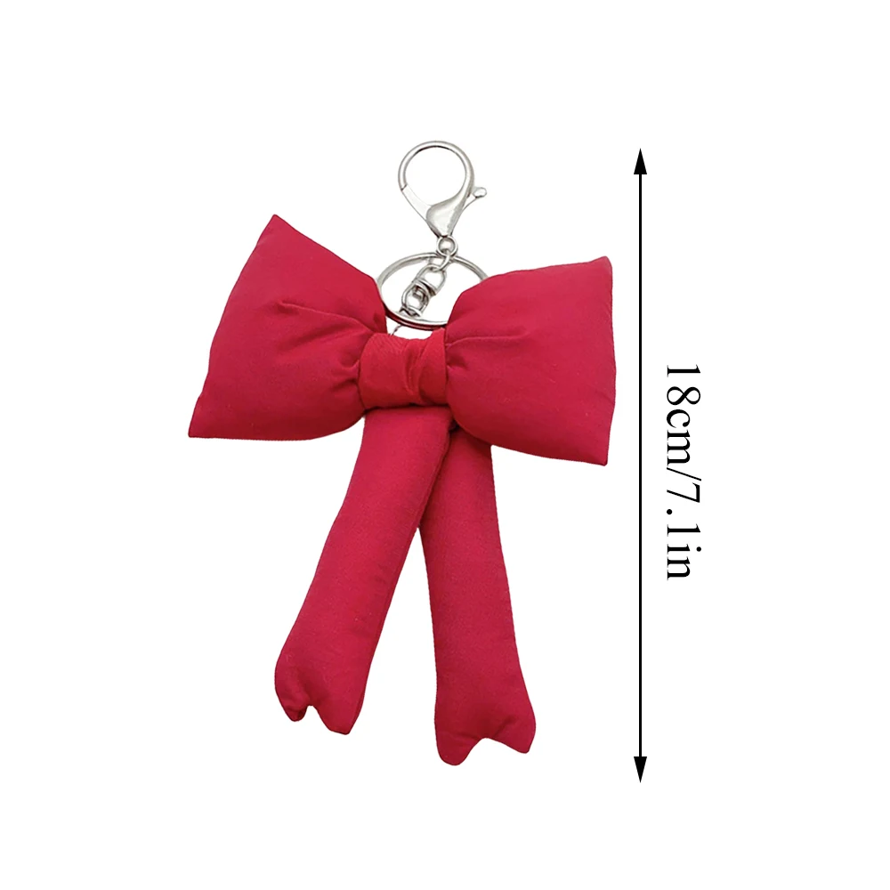 Y2K Puff Bow Woman Girl Bag Camera Pendant Korean 3D Bowknot Keyring For Girls Handbag Decro Pendant Korean Cellphone Keychain