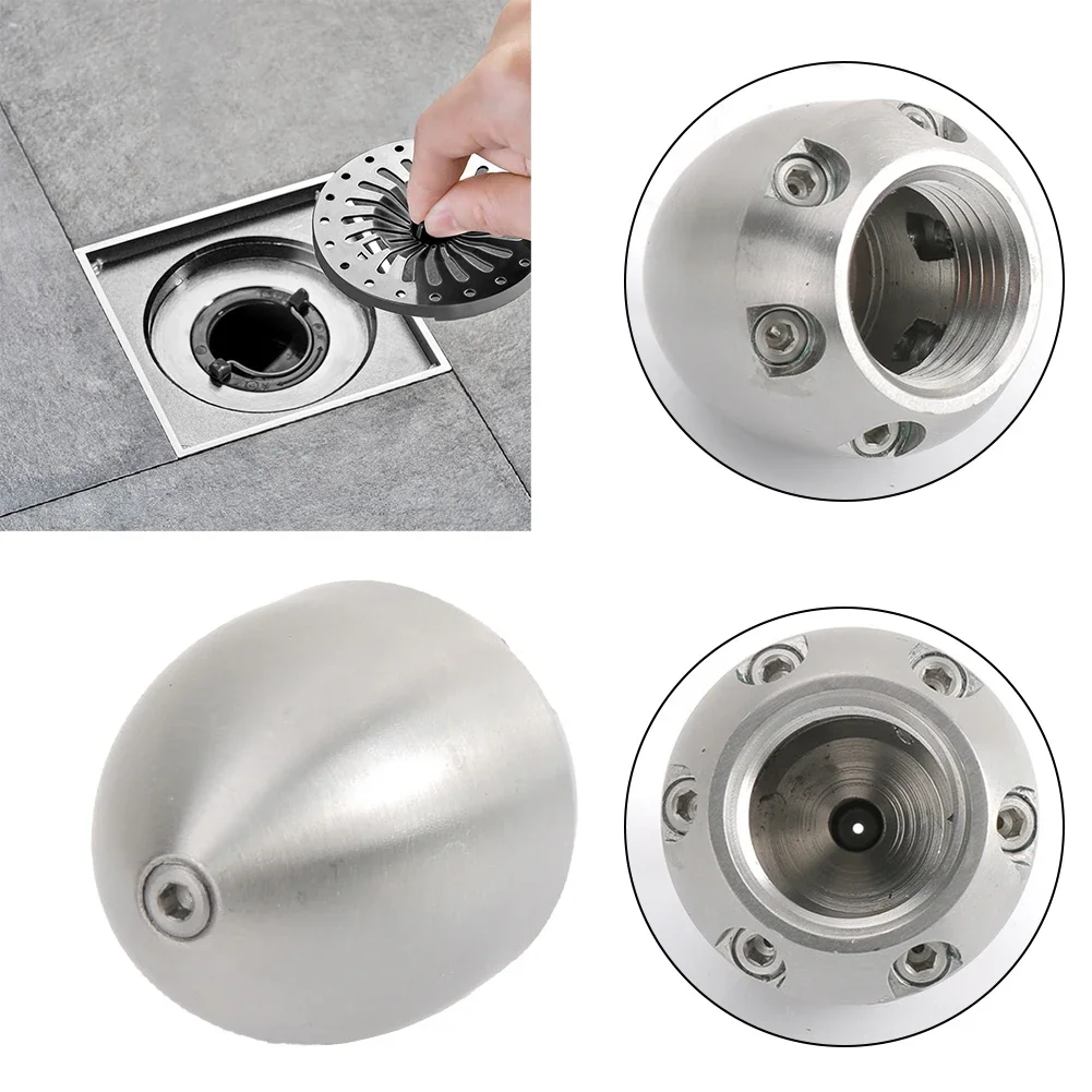 High-pressure Cleaner Unclogging Sewer Nozzle 30/40/60L For High-pressure Pipeline, Water Mine Channel Cleaning And Dredging