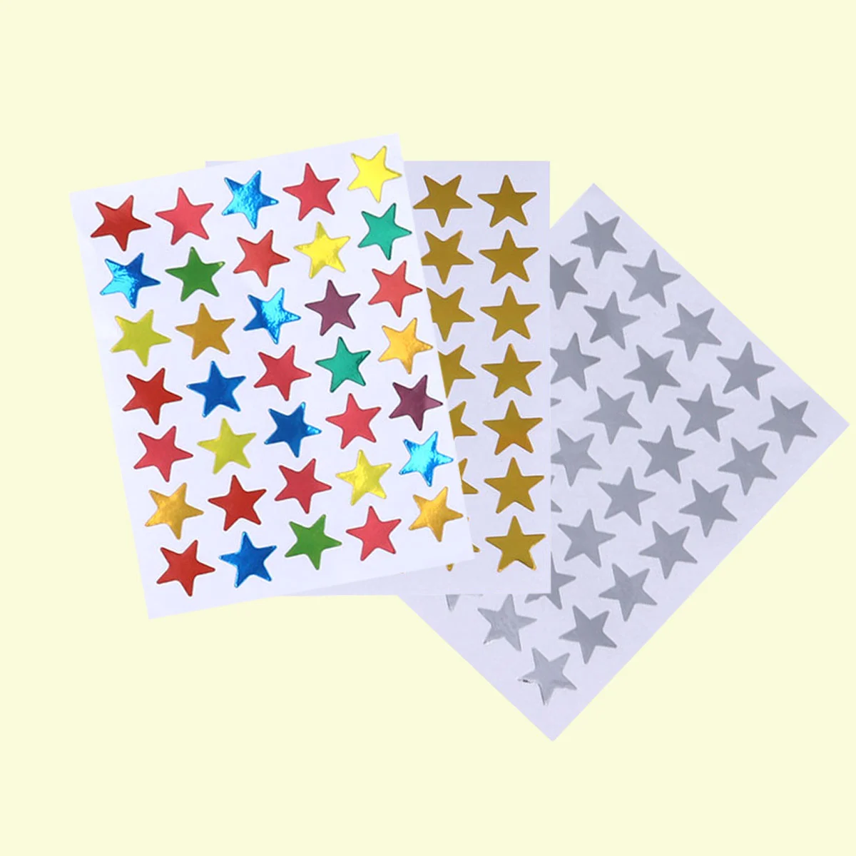 

30 Sheets Self Adhesive Star Stickers for Kids No Residue Easy Peel Stick Smooth Reward Stickers Gifts