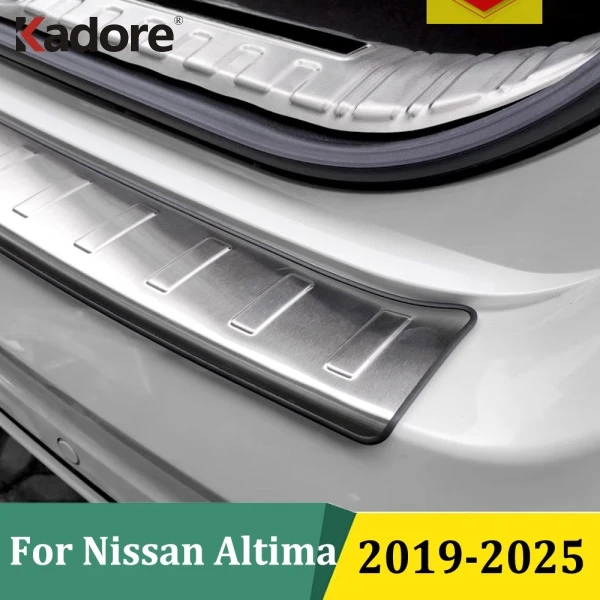 

For Nissan Altima 2019 2020 2021 2022-2025 Rear Bumper Pad Protector Cover Tail Trunk Scuff Plate Trim Car Styling Accessories