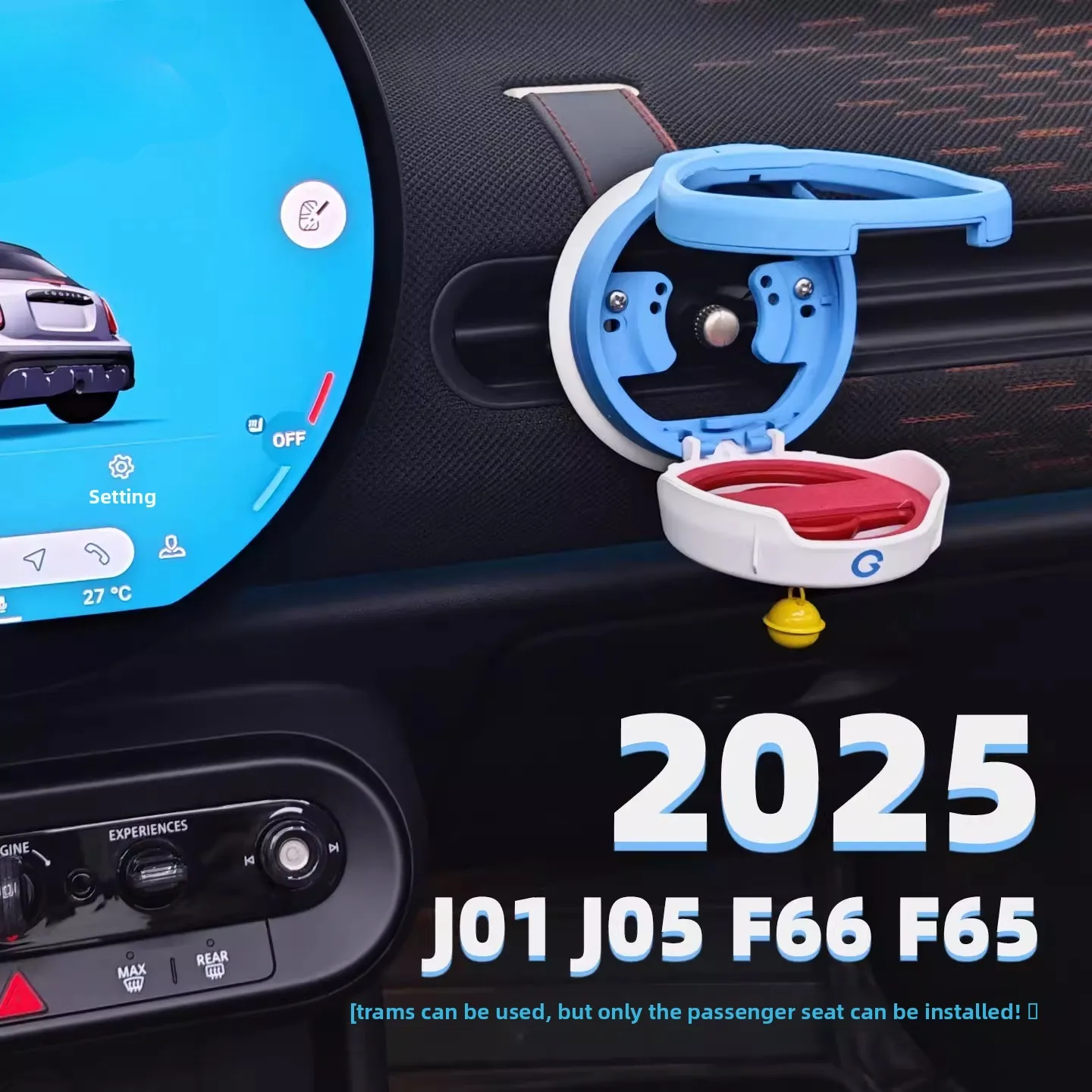 

Car Dashboard Air Out Trend Folding Beverage Water Cup Holder Interior for MINI R Series F55 F56 F57 J01 J05 F66