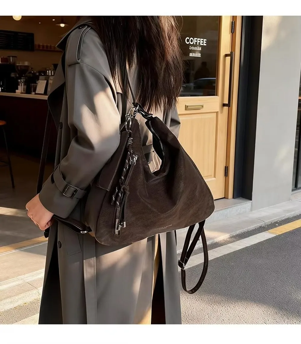 Lässige Leichte Schultertasche mit Großer Kapazität Multifunktionale Tragetasche Umhängetasche für Damen – Detail 3