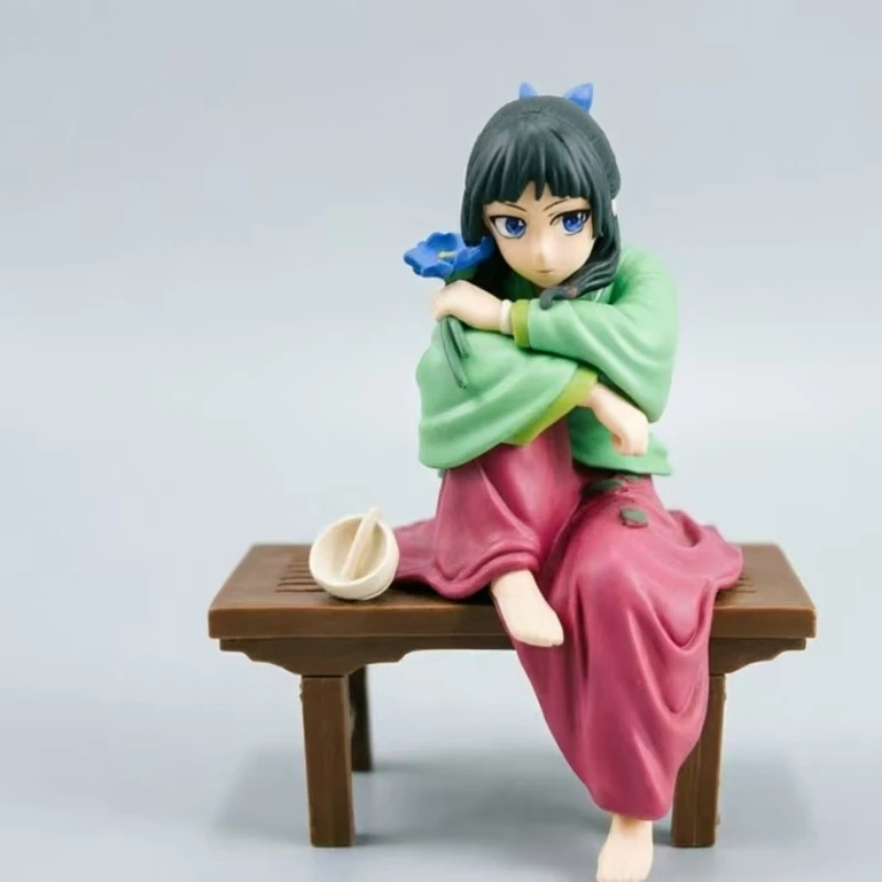 Figuras de Anime Maomao The Apothecary Diaries, Modelo em PVC, Boneca com Vestido Verde e Rosa, Figura de Ação, Ornamento