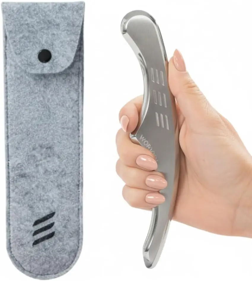 

Премиальный скребок для мышц с эргономичной рукояткой – толщина 8 мм для восстановления и поддержки подвижности