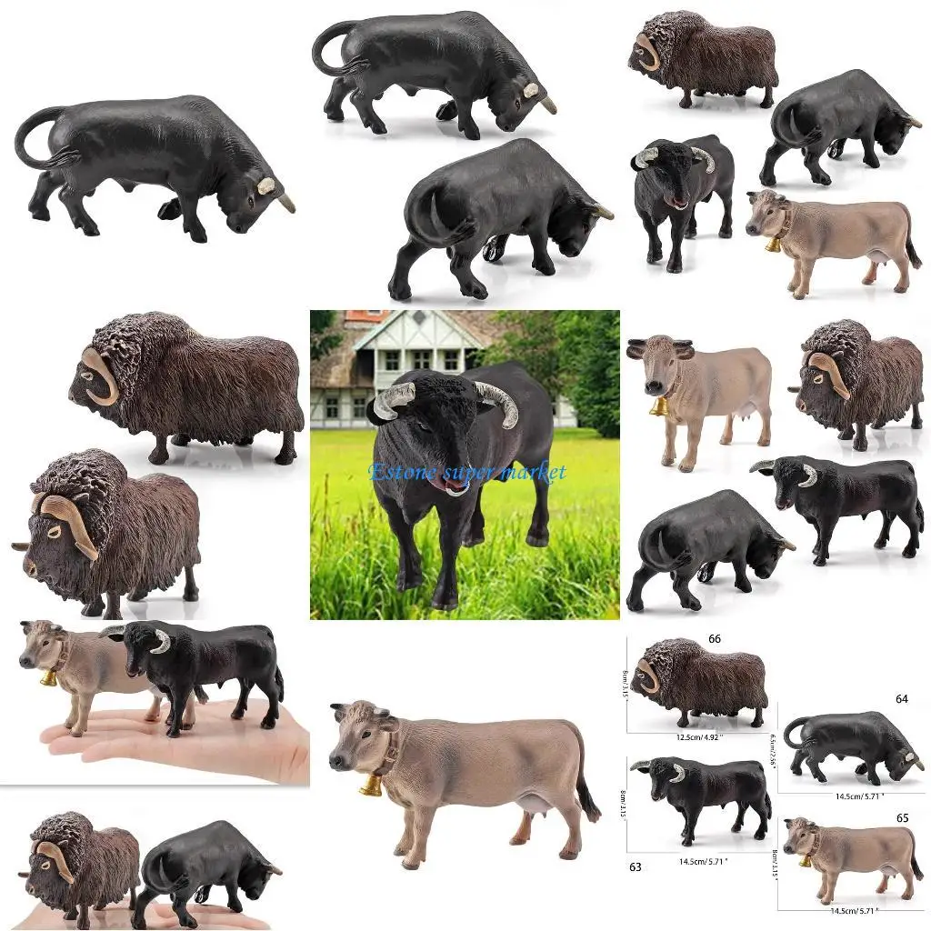 

090B Farm Sand Table Animal Model Hand Painted for Children Kids Baby Educational Gifts iniature Landscape