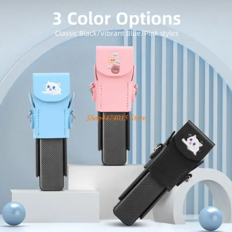 

K1AA Protective Leather Case & Lanyard Anti Scratch Lens Screen Protective Cover Shockproof Leather Sleeve Skin for Pocket 3