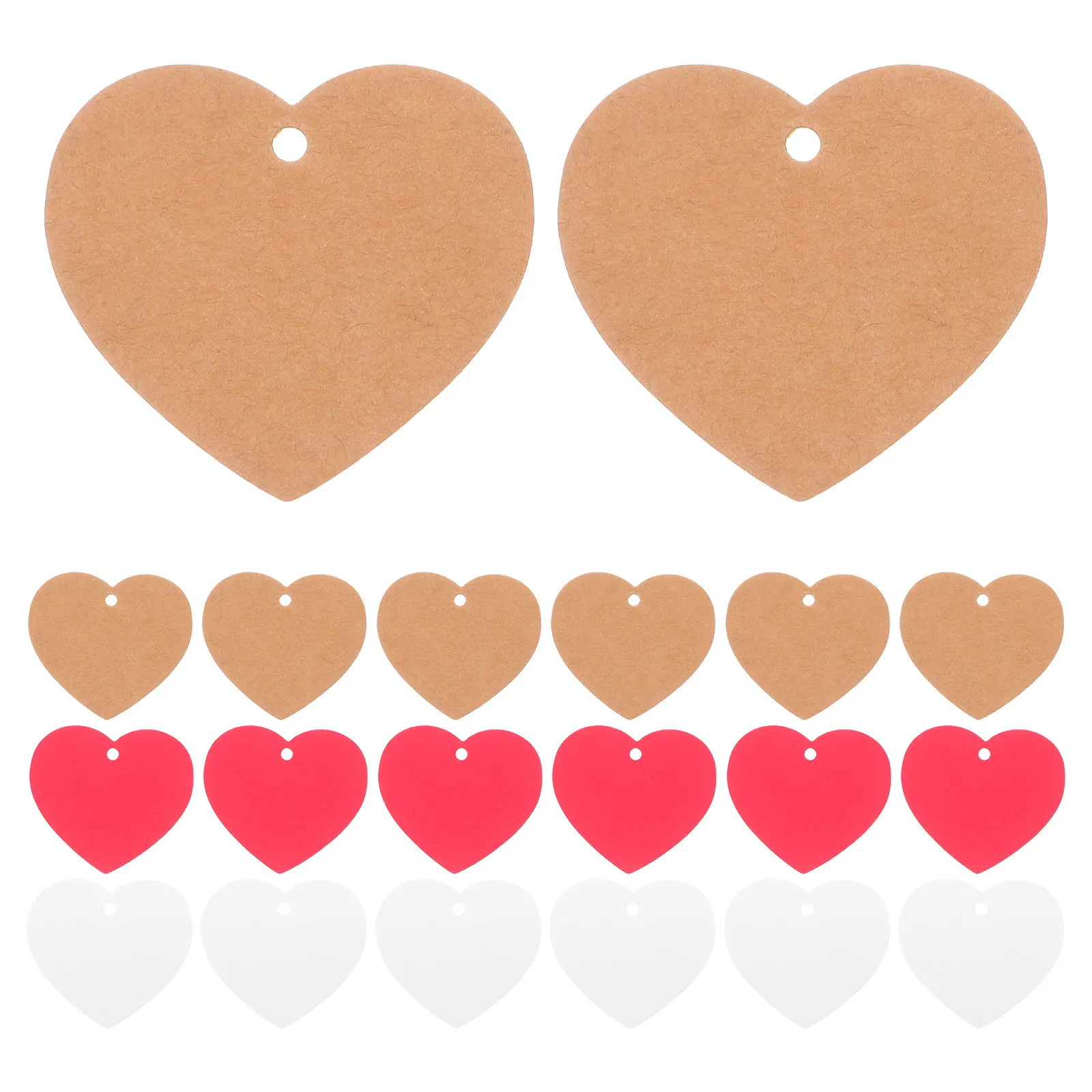 

300 Pcs Valentines Day Present Tags Love Card Valentine's Decoration Paper Handmade