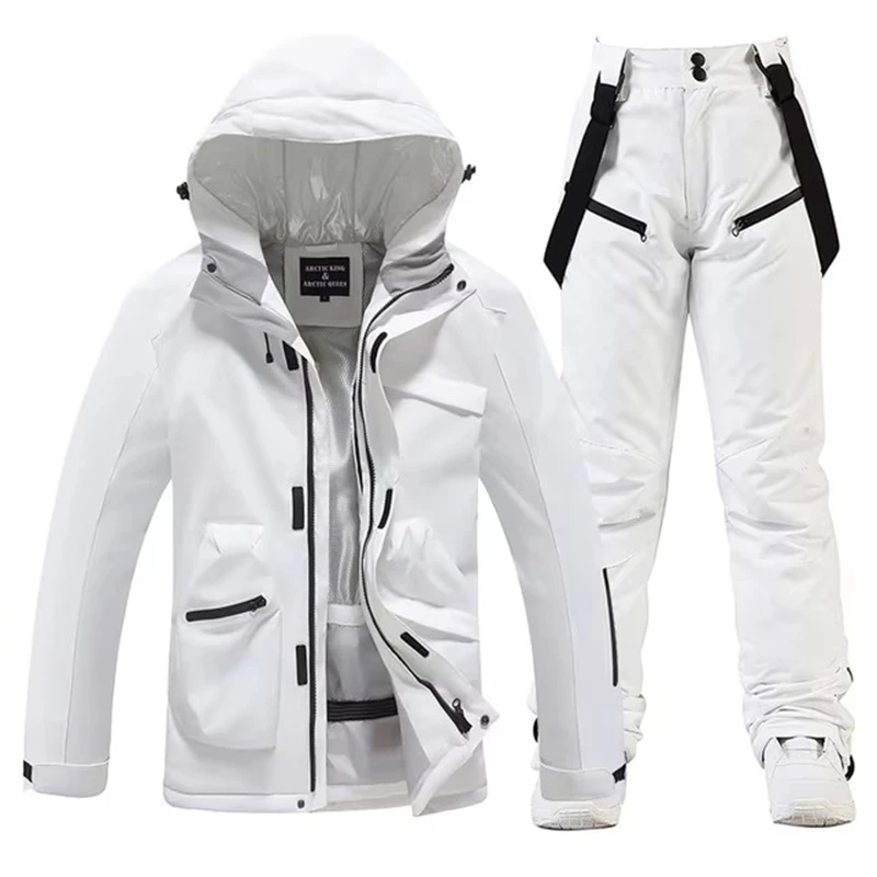 2025, Men and Women Ski Suit Sets, Waterproof, Snow Costume, Ski Jacket and Pant Set, Outdoor Clothing, Snowboarding, Overall