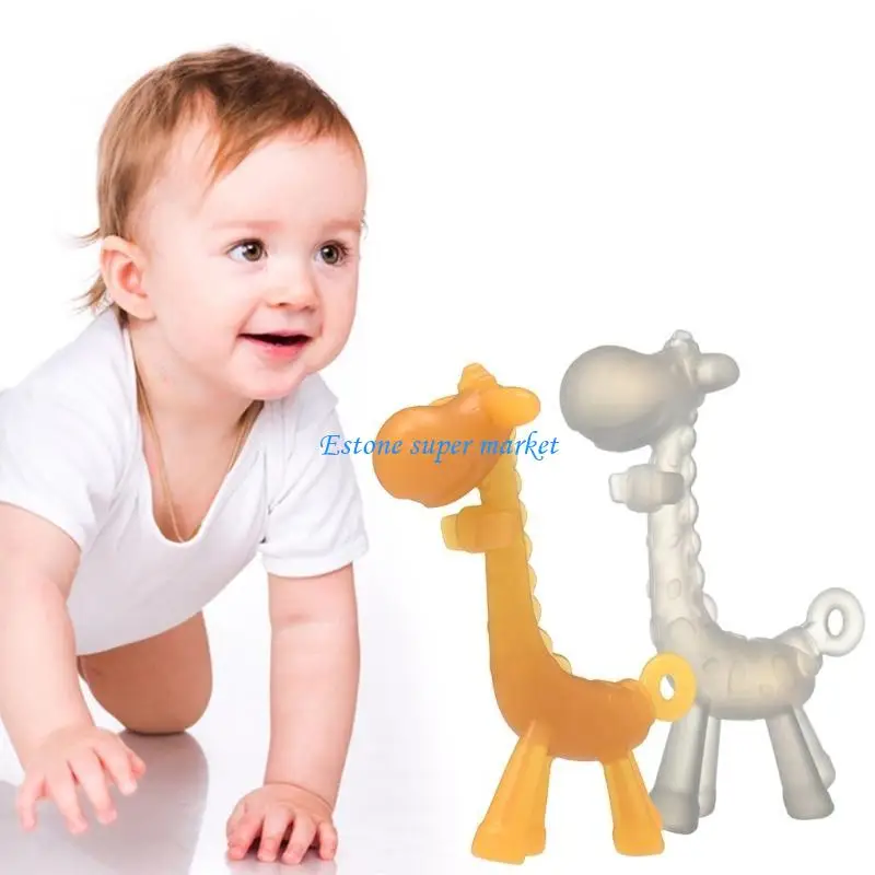 090B Giraffe Baby Soothing Teether for Infant Newborn Teething PainRelief Toy view 4
