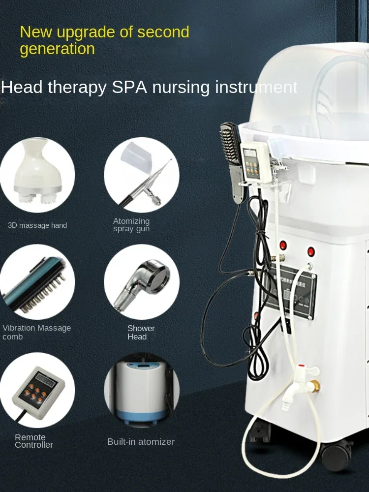 Head Therapy Instrument Spa Sauna Machine Shampoo Circulation Massage Spa Beauty Salon Special Hair Barber Shop