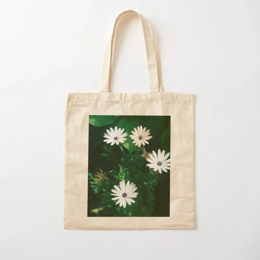 

. white purple flowers . Tote Bag sac pour femme shopping bag canvas bags