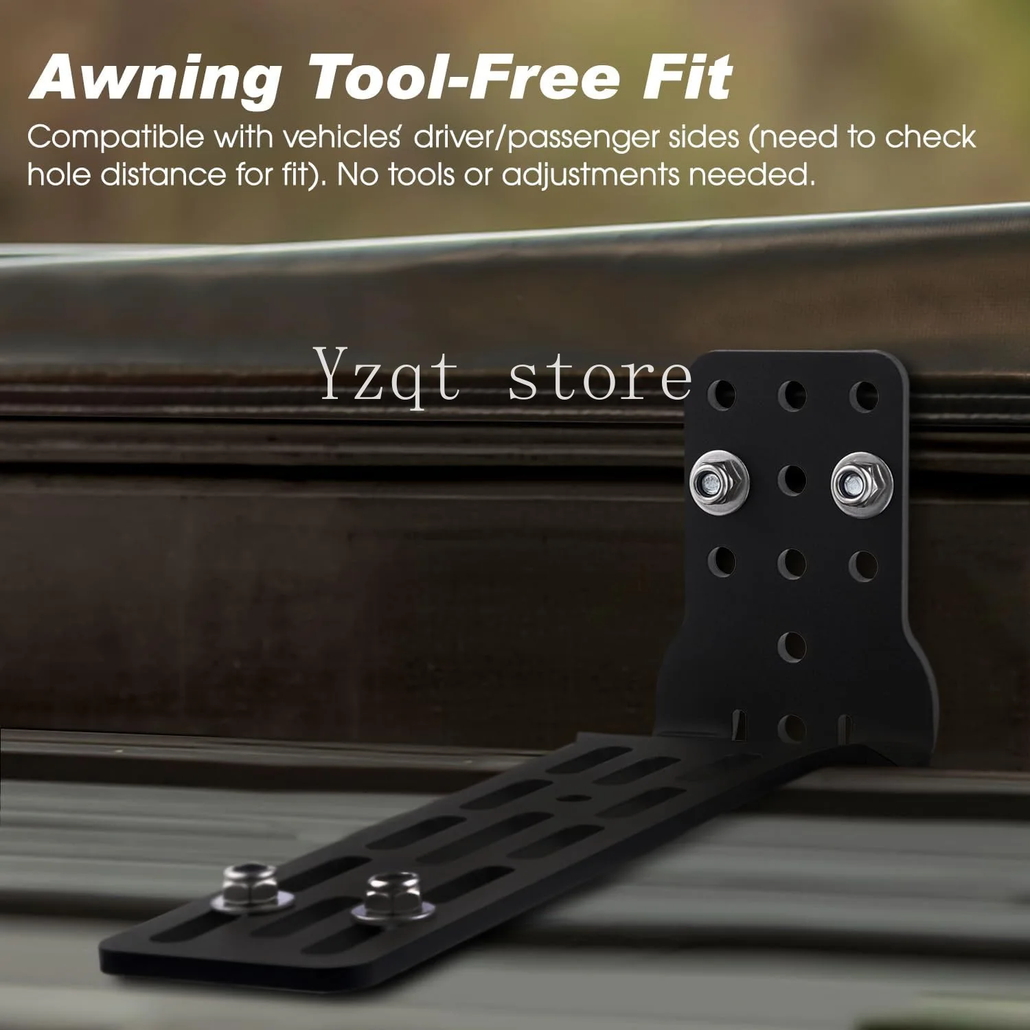 Side tent mounting bracket Outdoor side tent holder Soft cloth Hard aluminum shell mounting bracket Side canopy
