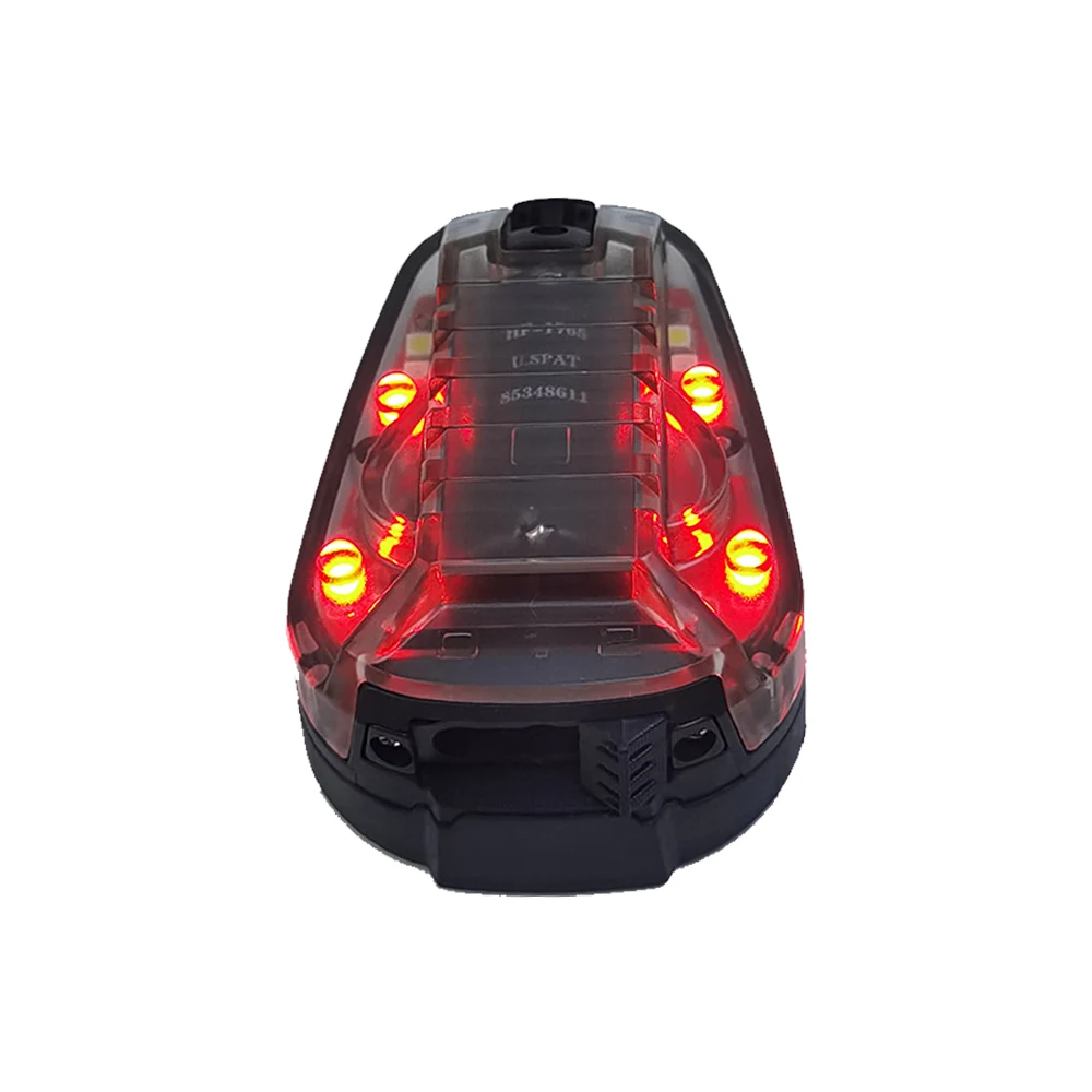 Torcia a infrarossi di sicurezza di sopravvivenza all'aperto star tactical helmet flash light impermeabile multiuso ladybug light