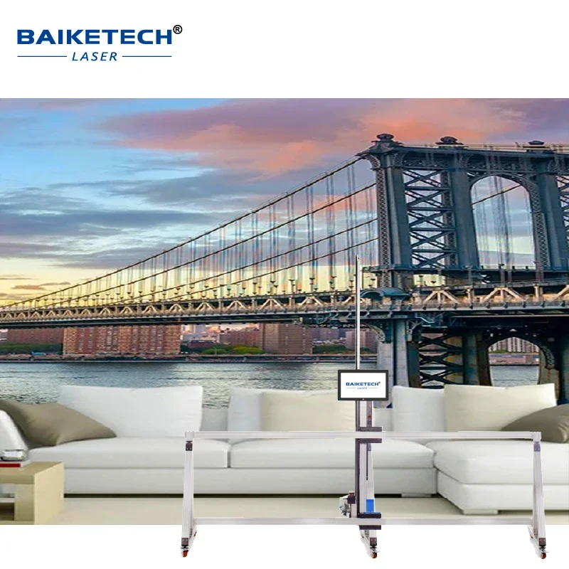 TH-GW256T ثلاثية الأبعاد النافثة للحبر لوحة جدارية مباشرة جدار وأرضية 2 في 1 طابعة جدار وأرضية 2 في آلة طباعة واحدة